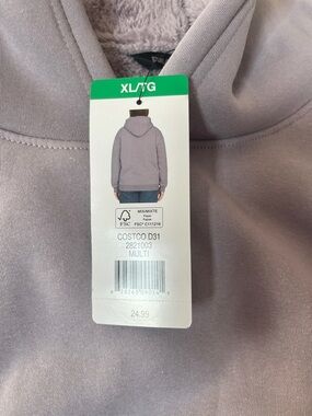 Realtree Plush Lined Light Gray Turtleneck Sweater